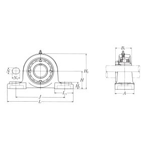 Подшипниковый узел UKP 211 D1