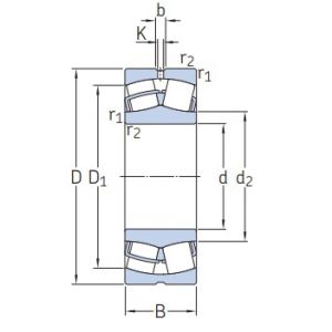 Сферический роликовый подшипник 23134 CC/W33