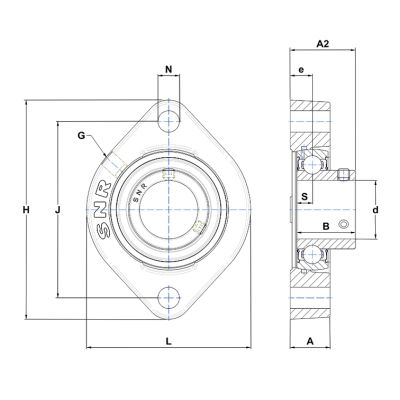 Подшипниковый узел ESFD 205 CN