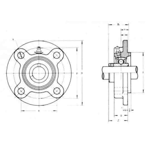 Подшипниковый корпус FC 217 ASAHI