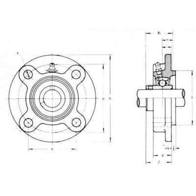 Подшипниковый корпус FC 217 ASAHI