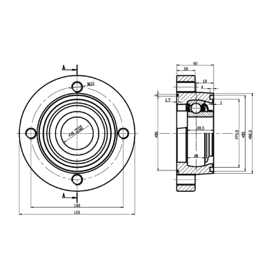 Подшипниковый узел в сборе LSGR 207-TBS