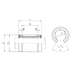 Подшипник LM 30 UU OP