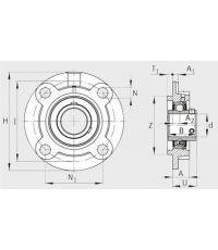 Подшипниковый узел UCFC 211 J7