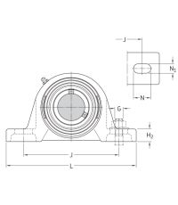 Подшипниковый корпус SY 506 M (P 206)