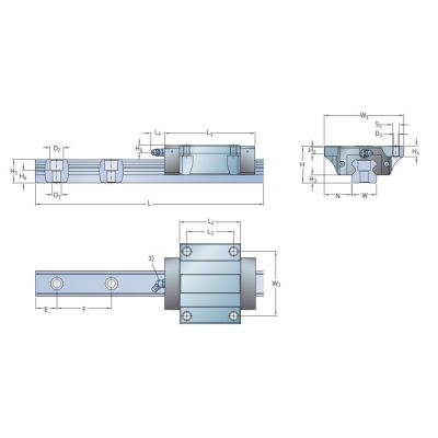 Каретка LLTHC 15 A T1 P5