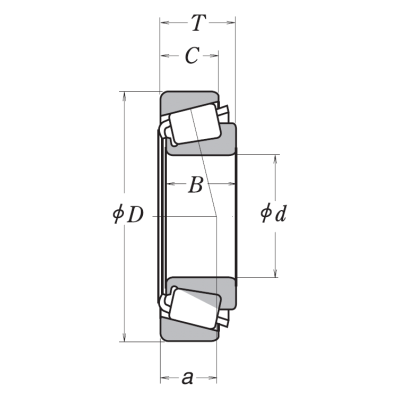 Конический роликовый подшипник 33109 (3007109)