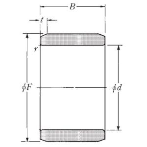 Игольчатый подшипник внутреннее кольцо 1R 20x25x30