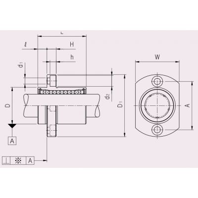 Подшипник LMH 6 UU