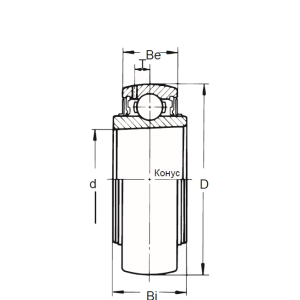 Корпусный подшипник UK 210