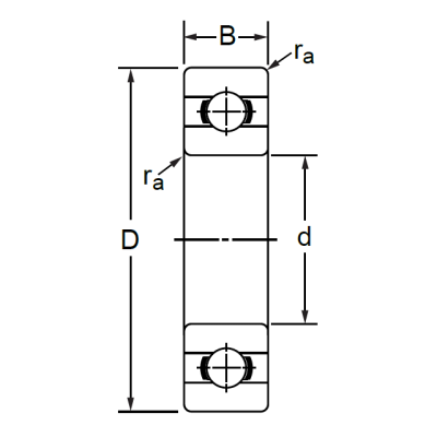 Дюймовый шариковый подшипник RLS 16 (LJ2)