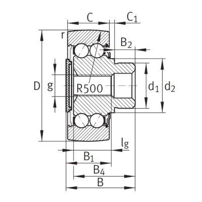 Подшипник ZL 5203 DRS