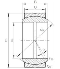 Шарнирный подшипник GE 30 DO