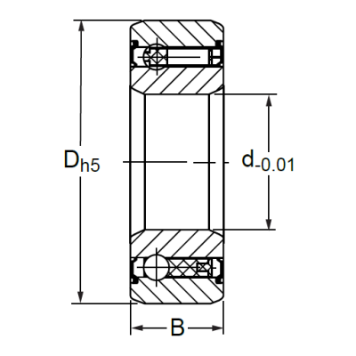 Подшипник обгонной муфты CSK 30 2RS