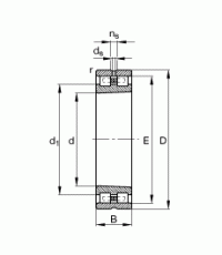 Роликовый цилиндрический подшипник NN 3012 AS-K-M-SP