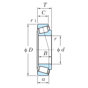 Конический роликовый подшипник 30314 DJR (31314)