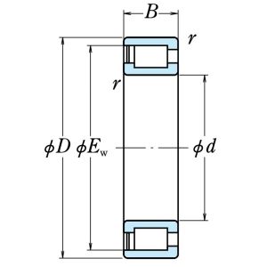 Роликовый цилиндрический подшипник NCF 2934 V