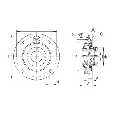 Подшипниковый узел RME 90 XL