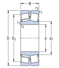 Сферический роликовый подшипник 22326 CC/W33