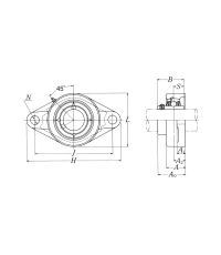 Подшипниковый узел UCFL 206 D1 (NSK)