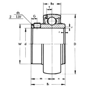 Корпусный подшипник UC 204-12