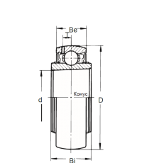 Корпусный подшипник UK 206