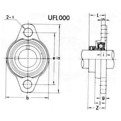 Подшипниковый узел UFL 006 (ASAHI)