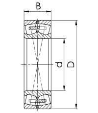 Сферический роликовый подшипник 3513 Н (22213 MW33)