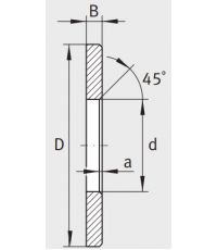 Игольчатый подшипник кольцо упорное LS 5578