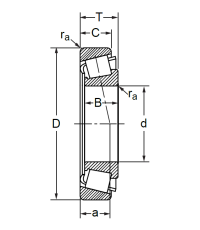 Конический роликовый подшипник 127509 AK (127509 A)