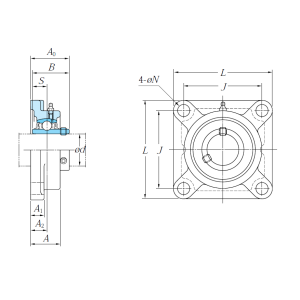 Подшипниковый узел UCF 204 J