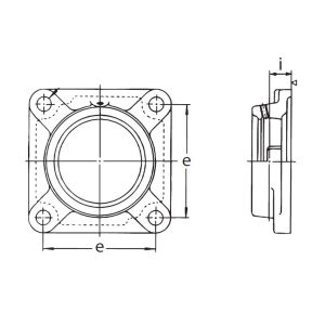 Подшипниковый корпус F 205 ASAHI