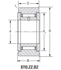 Подшипник STO 17 ZZ DZ