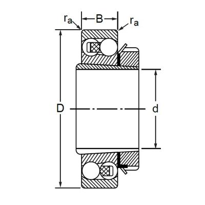 Двухрядный шариковый подшипник 11611 (2312 K + H 2312) (2312 K + H 2312)