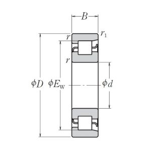 Цилиндрический роликовый подшипник NF 306 W