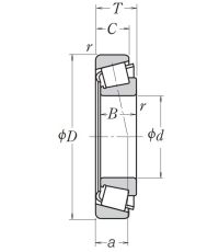 Конический роликовый подшипник HR 32038 XJ