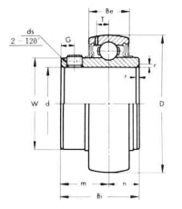 Подшипник MUC 207 FD (ASAHI)