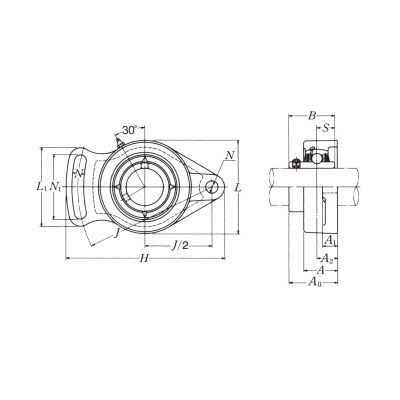 Подшипниковый узел UCFA 210 NSK