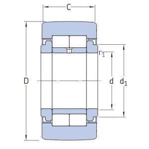 Игольчатый подшипник NUTR 30 A