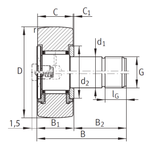 Подшипник KR 80 PP (MCFR 80 SB)