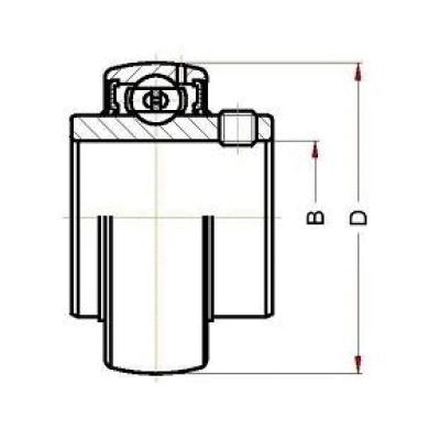 Высокотемпературный корпусной подшипник UC 204 BHTS ZZ 280° (BECO)