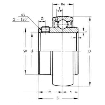 Корпусный подшипник UC 211-32 ASAHI