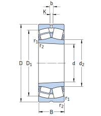 Сферический роликовый подшипник 24024 CC/W33