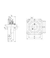 Подшипниковый узел UCF 210 Q